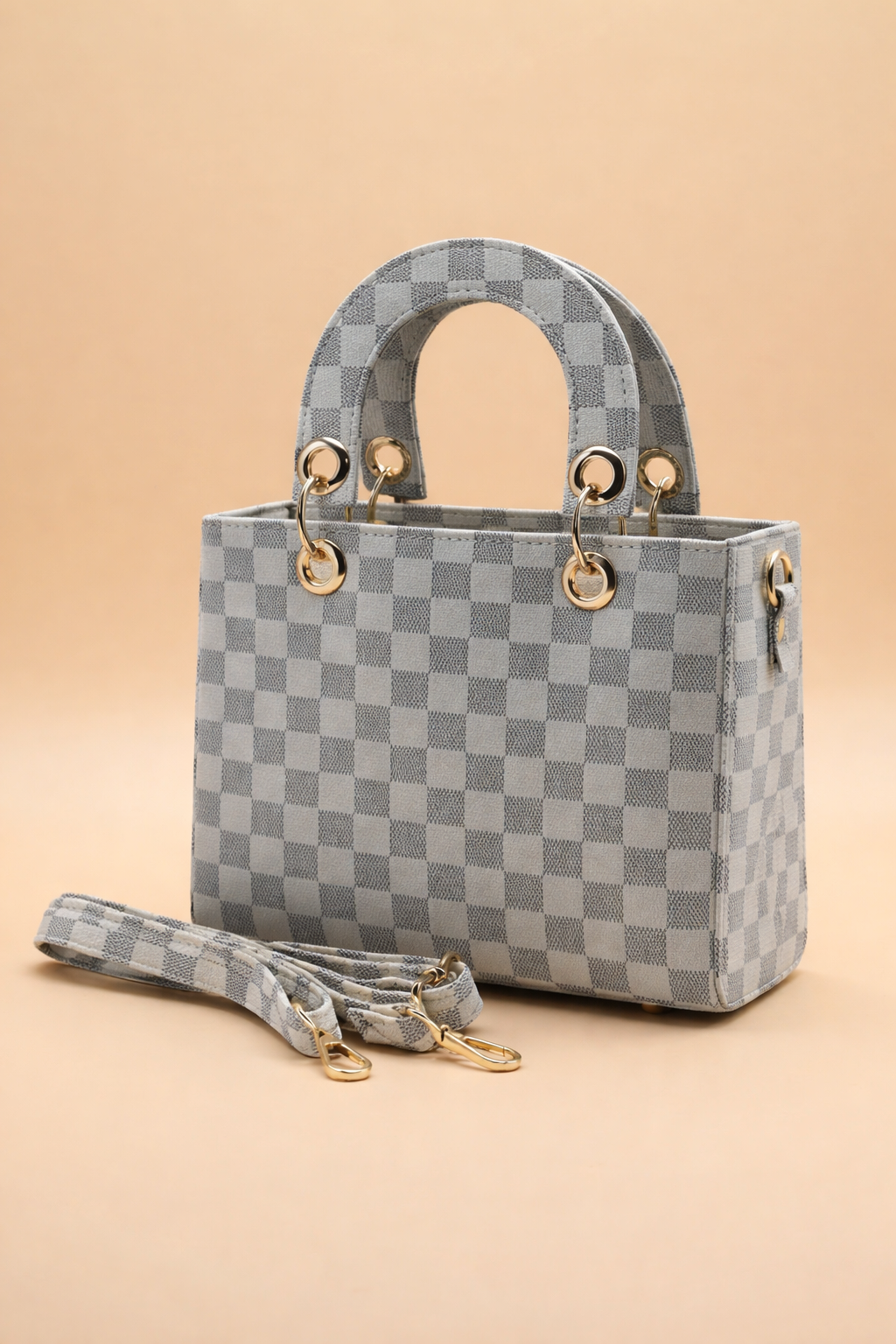 Checkered Mini Crossbody Bag
