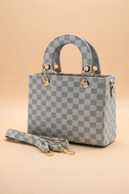 Checkered Mini Crossbody Bag