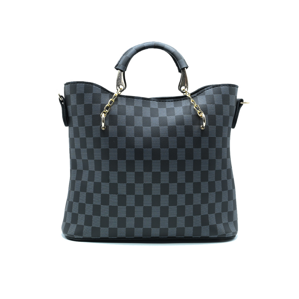 Checkered Tote Handbag for Women