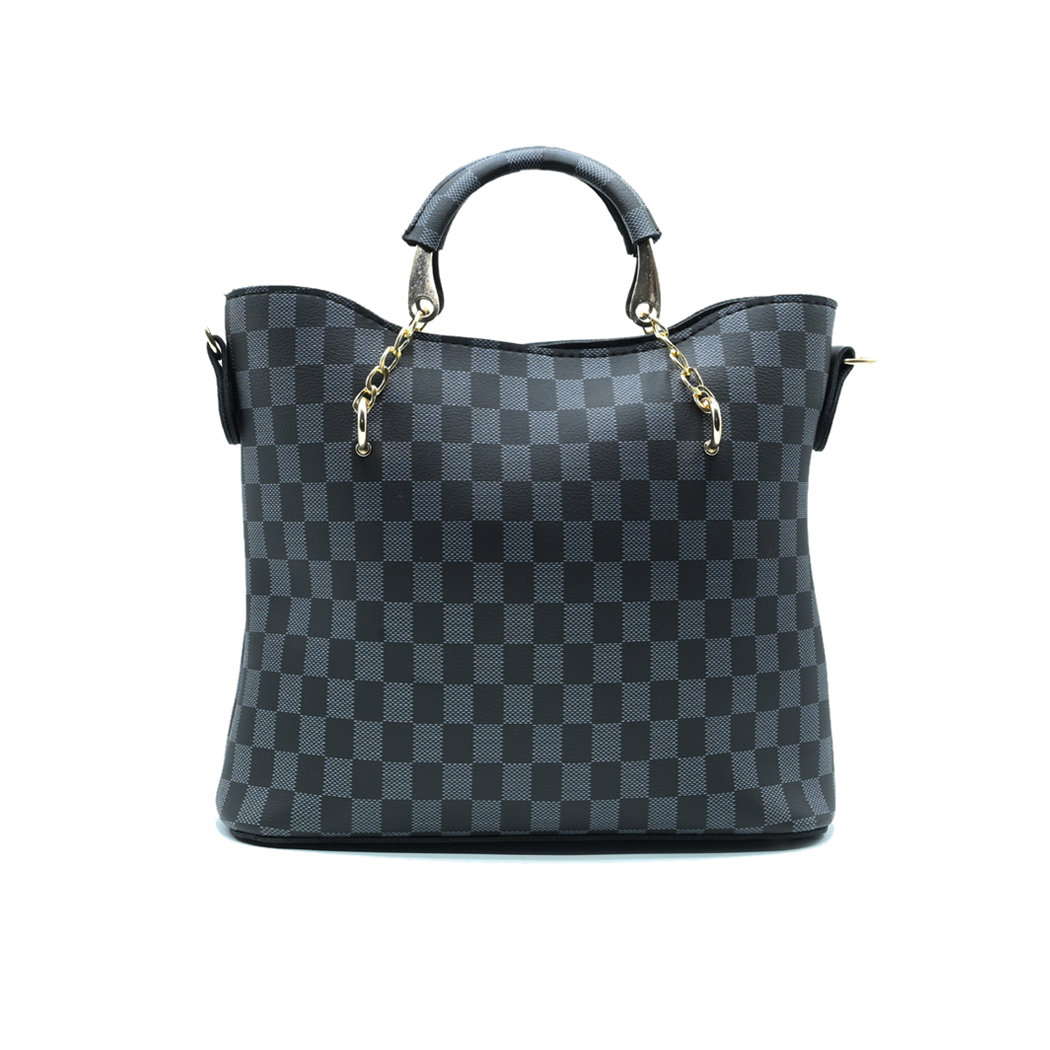 Checkered Tote Handbag for Women