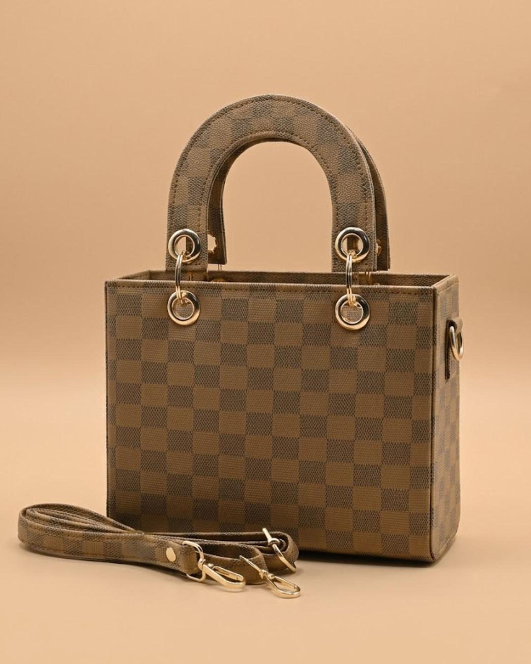 Checkered Mini Crossbody Bag
