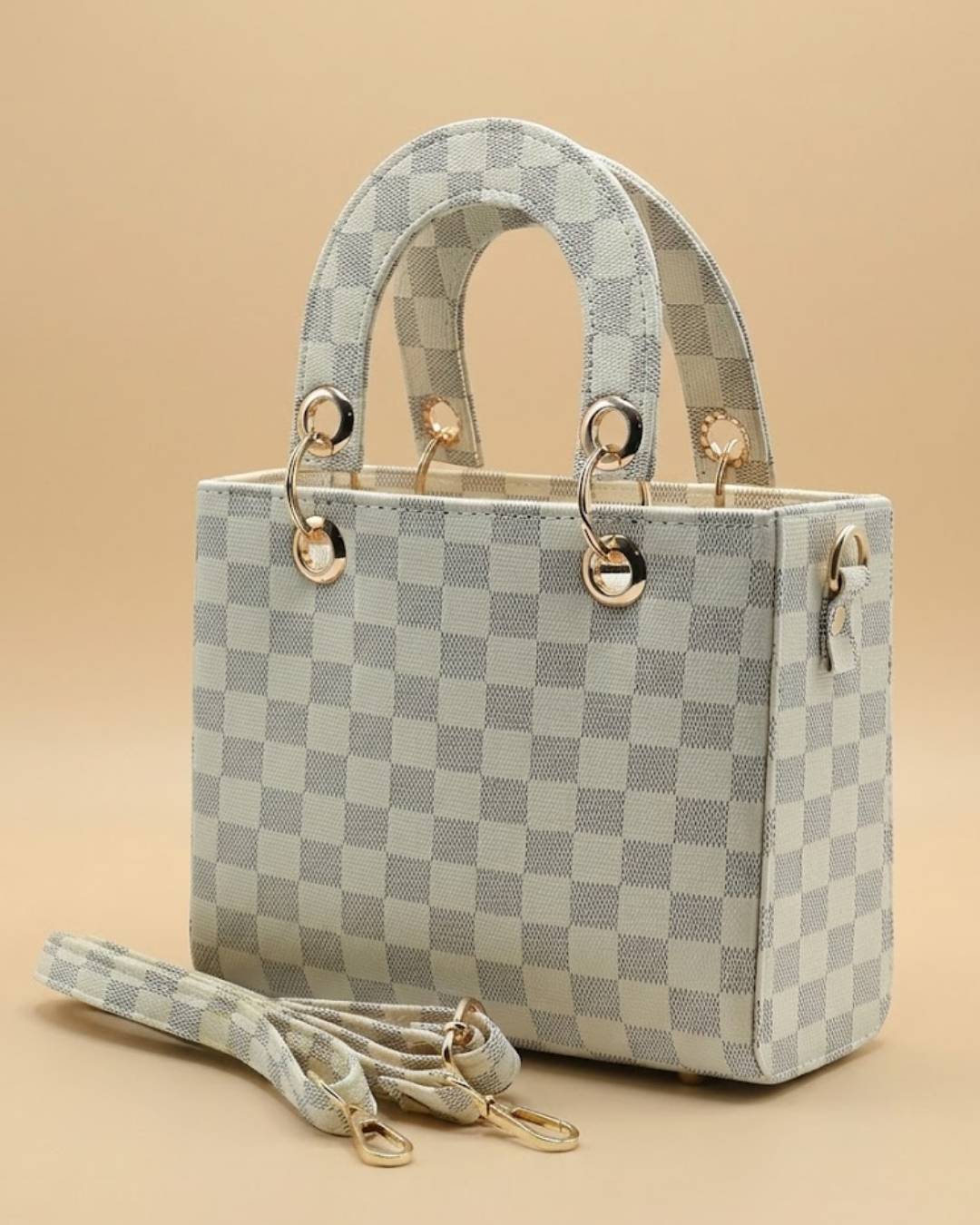 Checkered Mini Crossbody Bag
