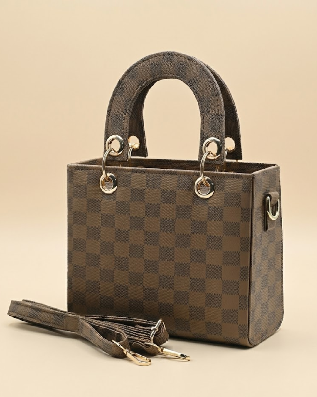 Checkered Mini Crossbody Bag