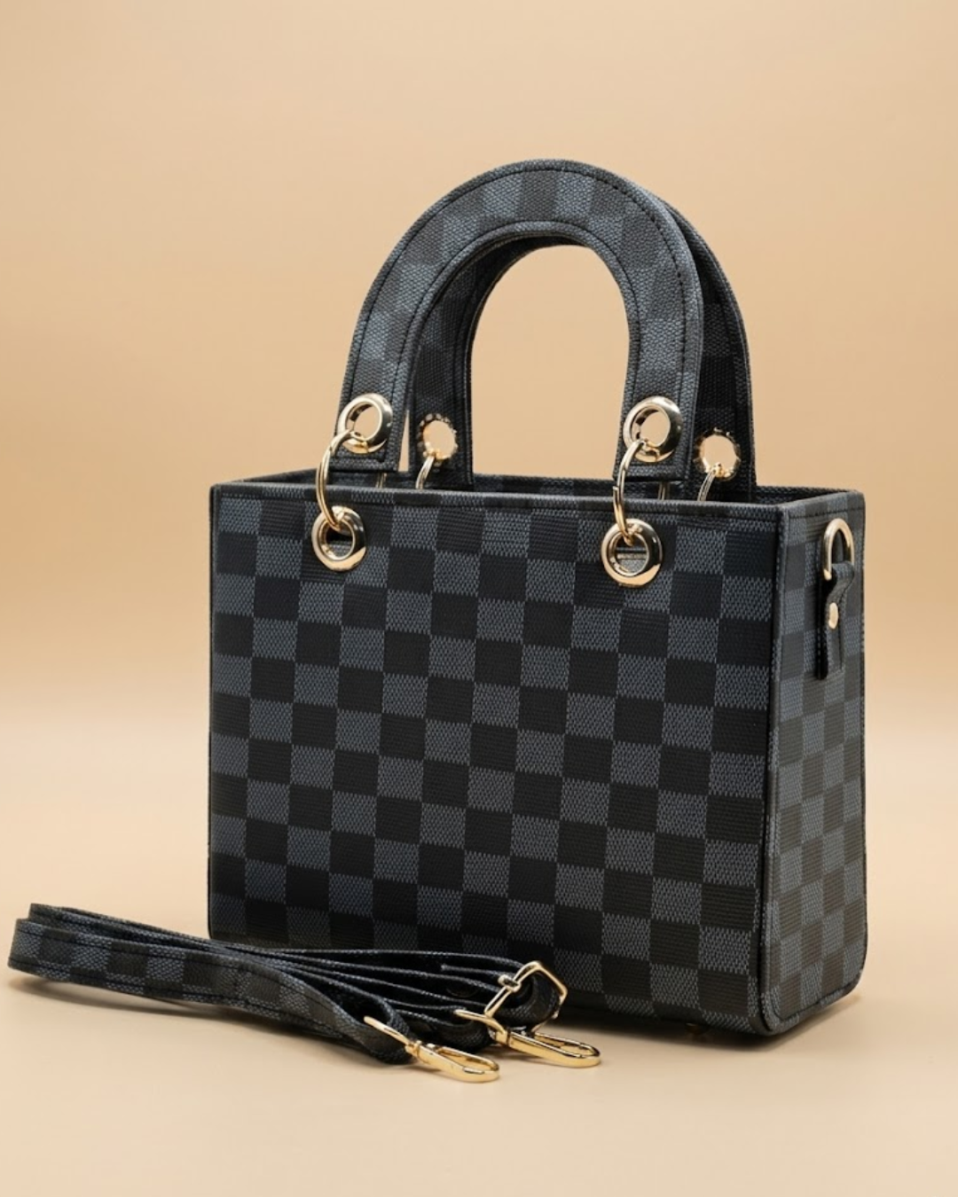 Checkered Mini Crossbody Bag