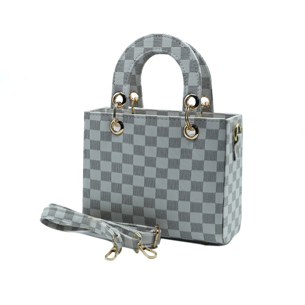 Checkered Mini Crossbody Bag