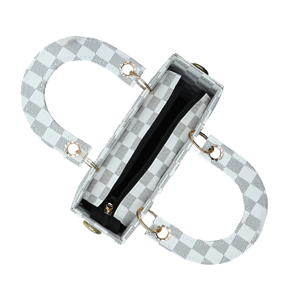 Checkered Mini Crossbody Bag
